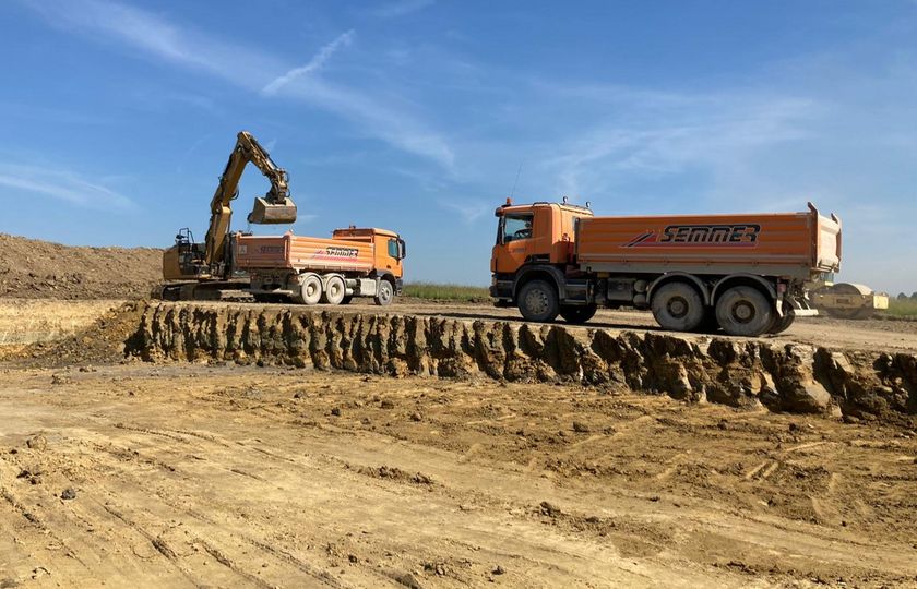 Neubau LKW-Parkplatz Fritz Rock GmbH