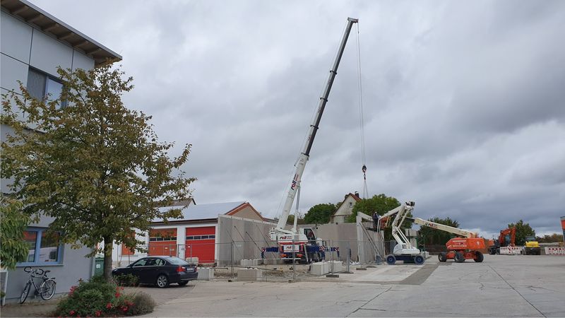 Bau unserer neuen Lagerhalle