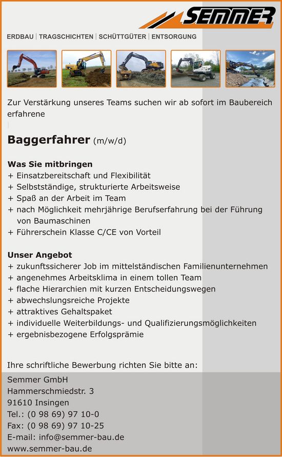 Baggerfahrer m w d 